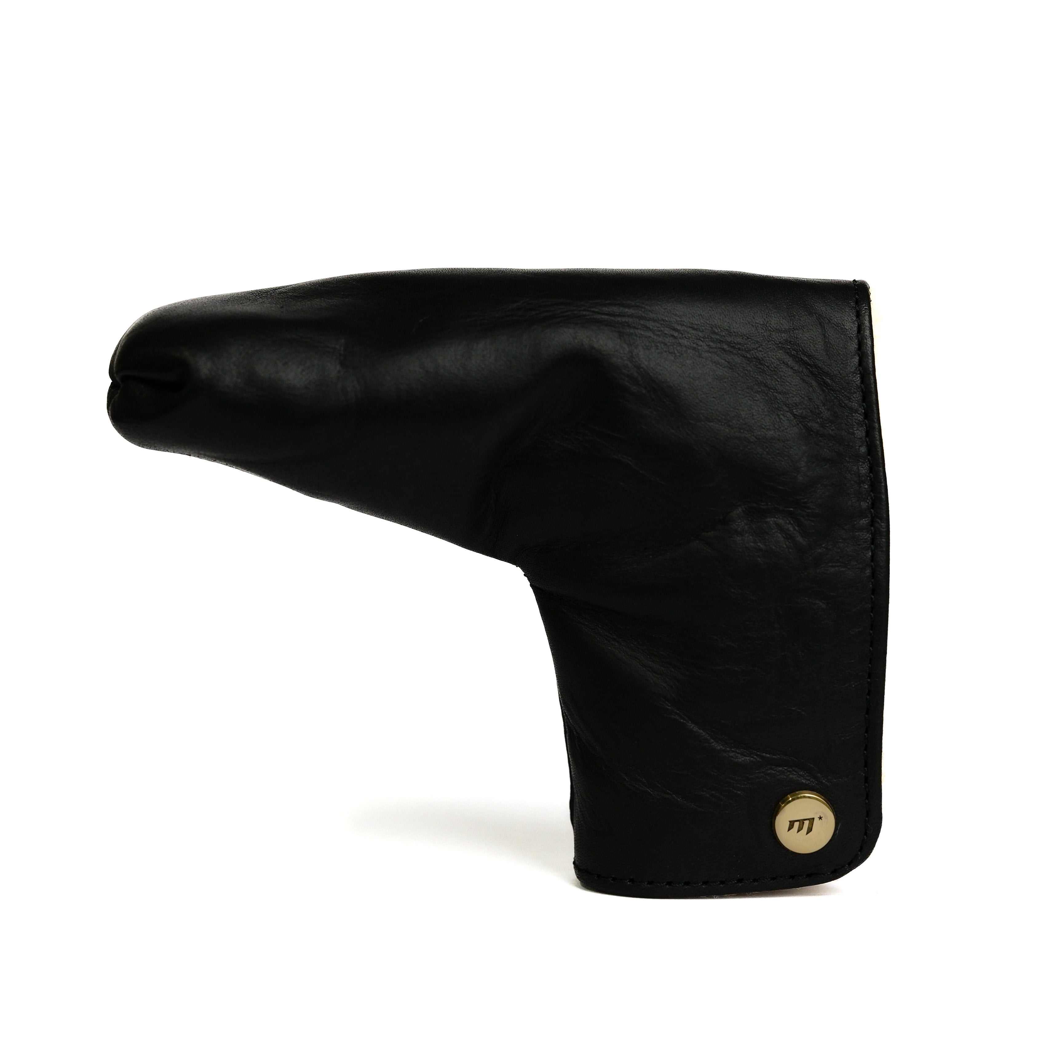 M* Genuine Cowhide Leather Putter Cover (Black)