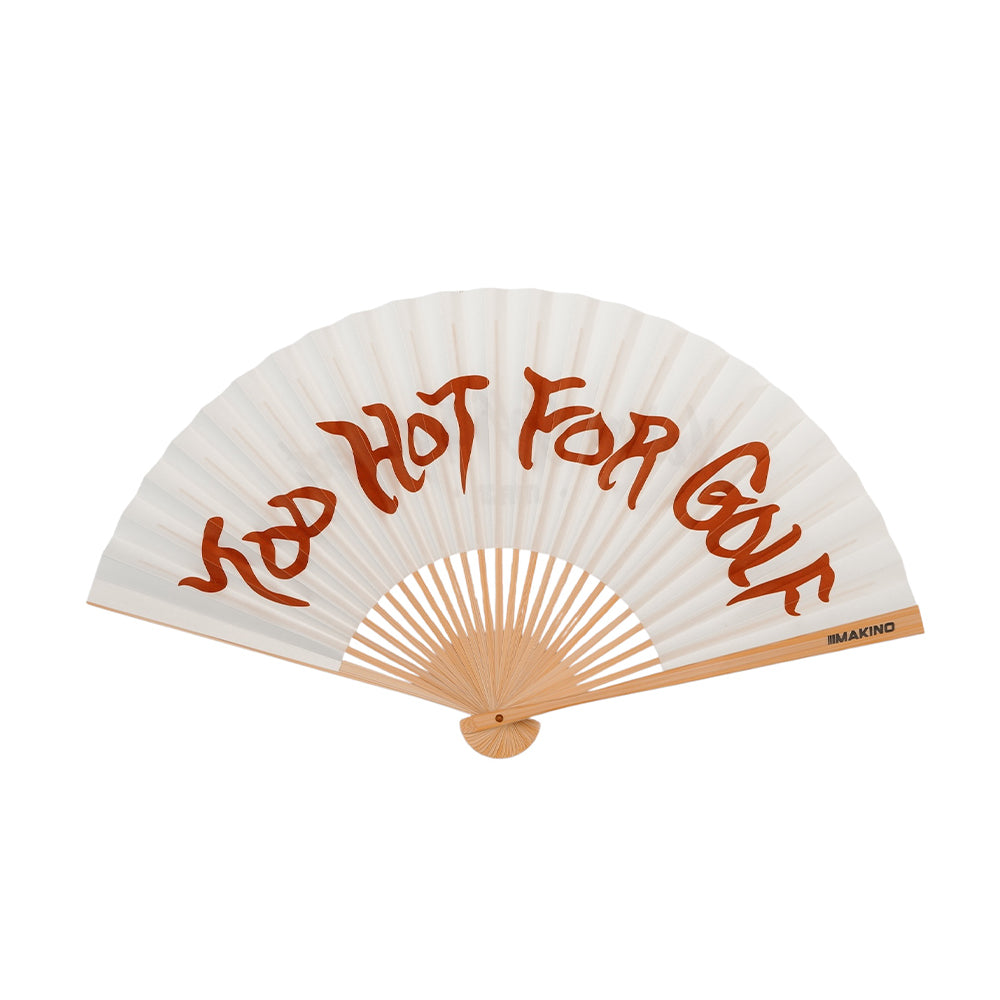 Too Hot for Golf Japanese Hand Fan