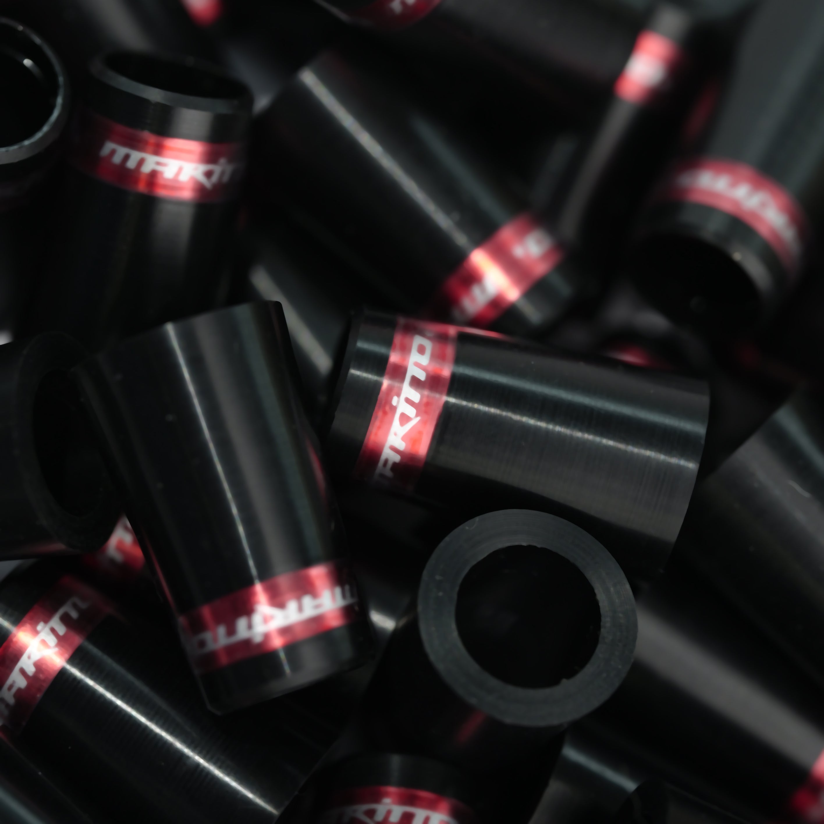Red/Silver Ferrules (Set of 10)